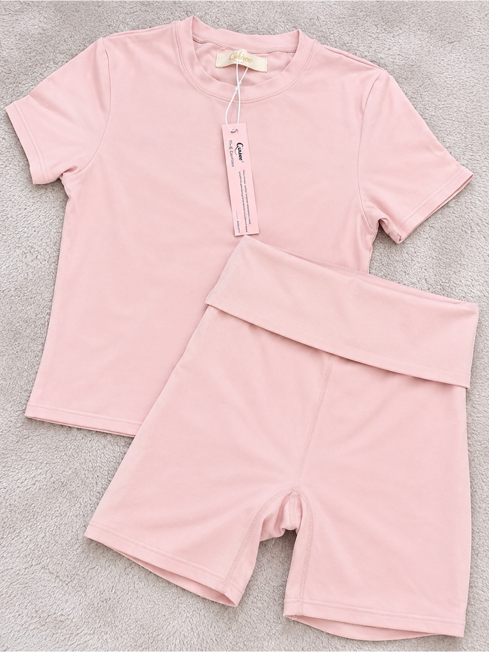 QINSEN Blush Pink Loungewear Set 🎀